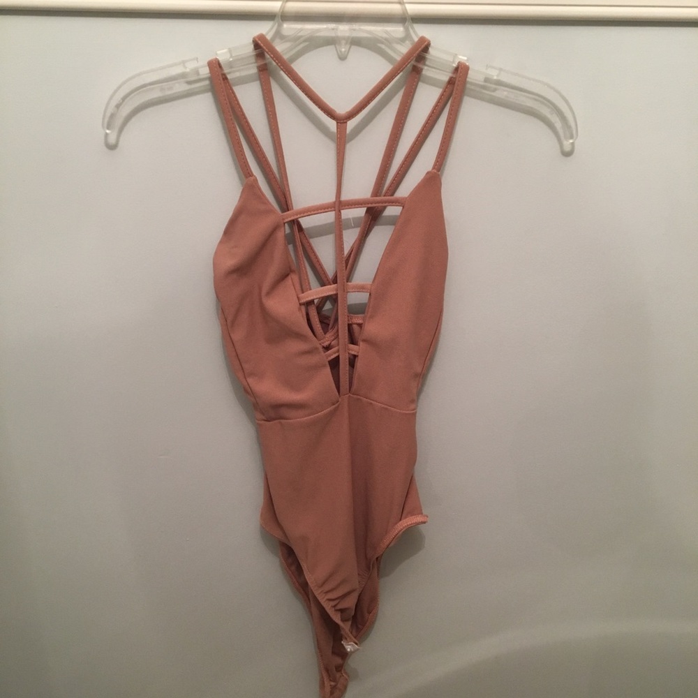 Nasty gal blush pink body suit
